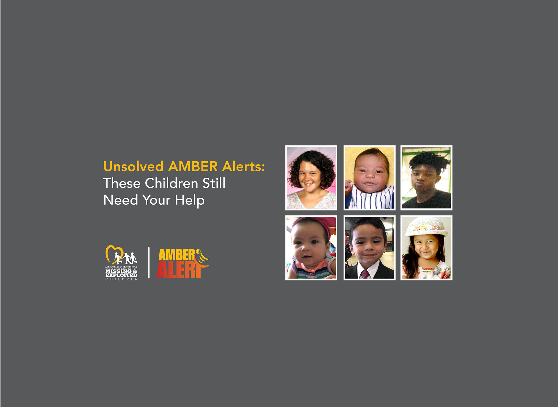 six missing posters from amber alerts