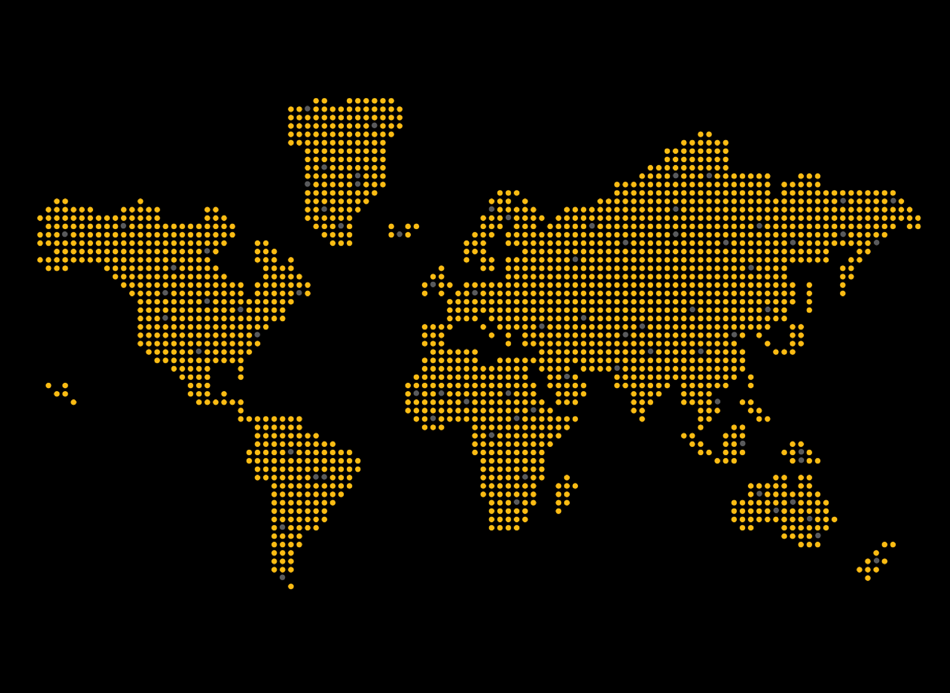 Digital map of the world continents
